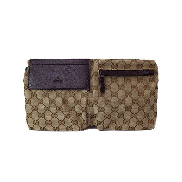 Gucci Pouch Canvas Body Bag Waist GG - Picture 1 of 8